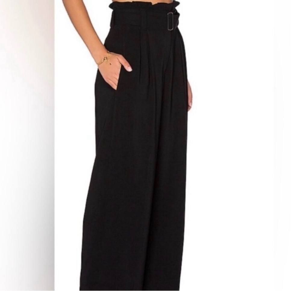 A.L.C. High-Waist Black-Paperbag Wide-Leg Pants*Not Cheaper Versionnwt Offersok